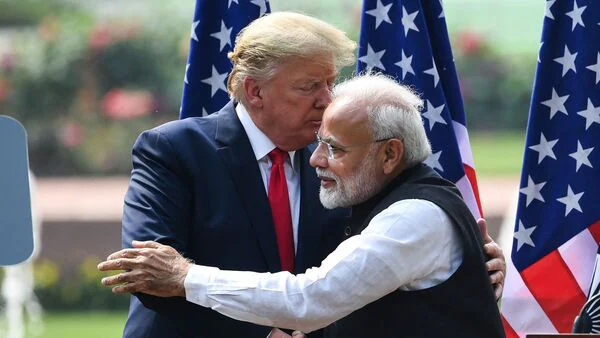 India-US Trade Talks 2025 Trump Modi handshake